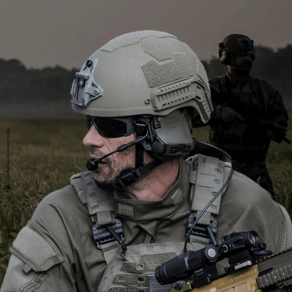 3M PELTOR ComTac™ VIII Headset, Single Downlead - Image 4