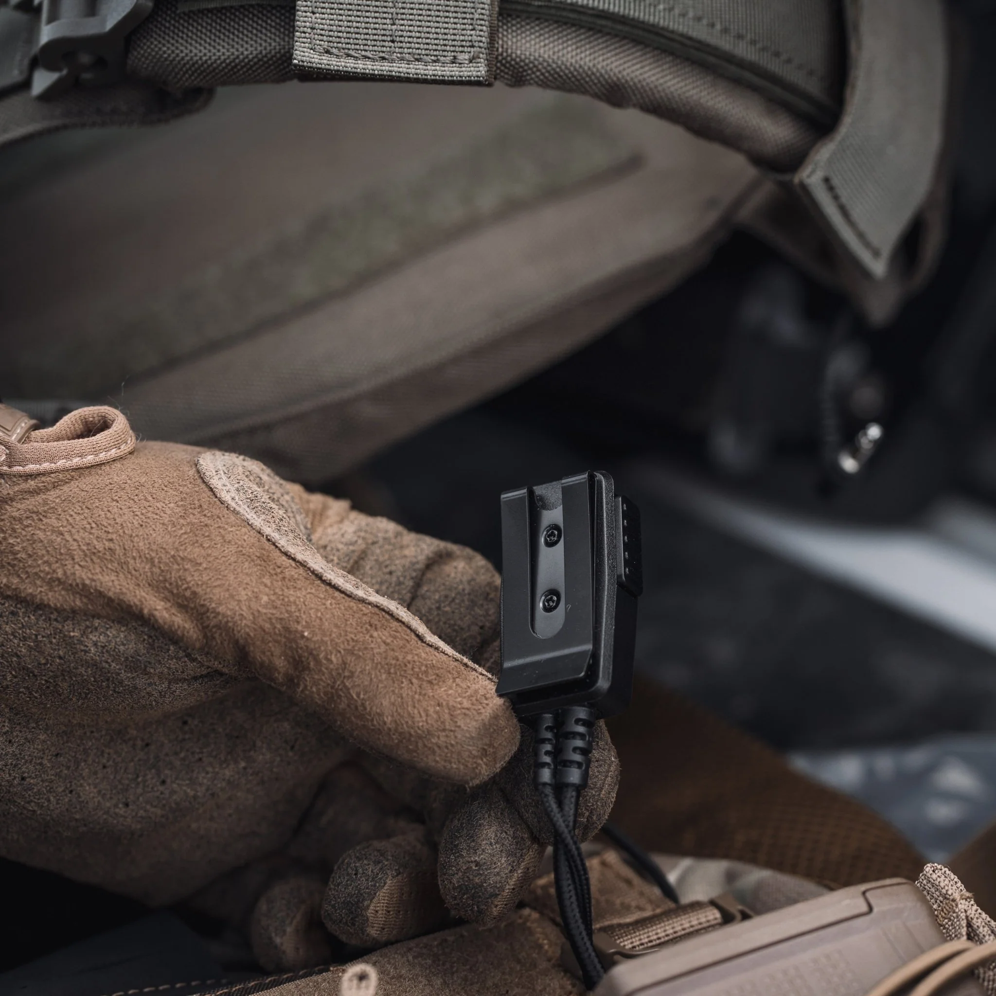 CYCLONE2™ Waterproof (IP67) PTT/Mic, QD, Replacement, MOLLE Clip - Image 4