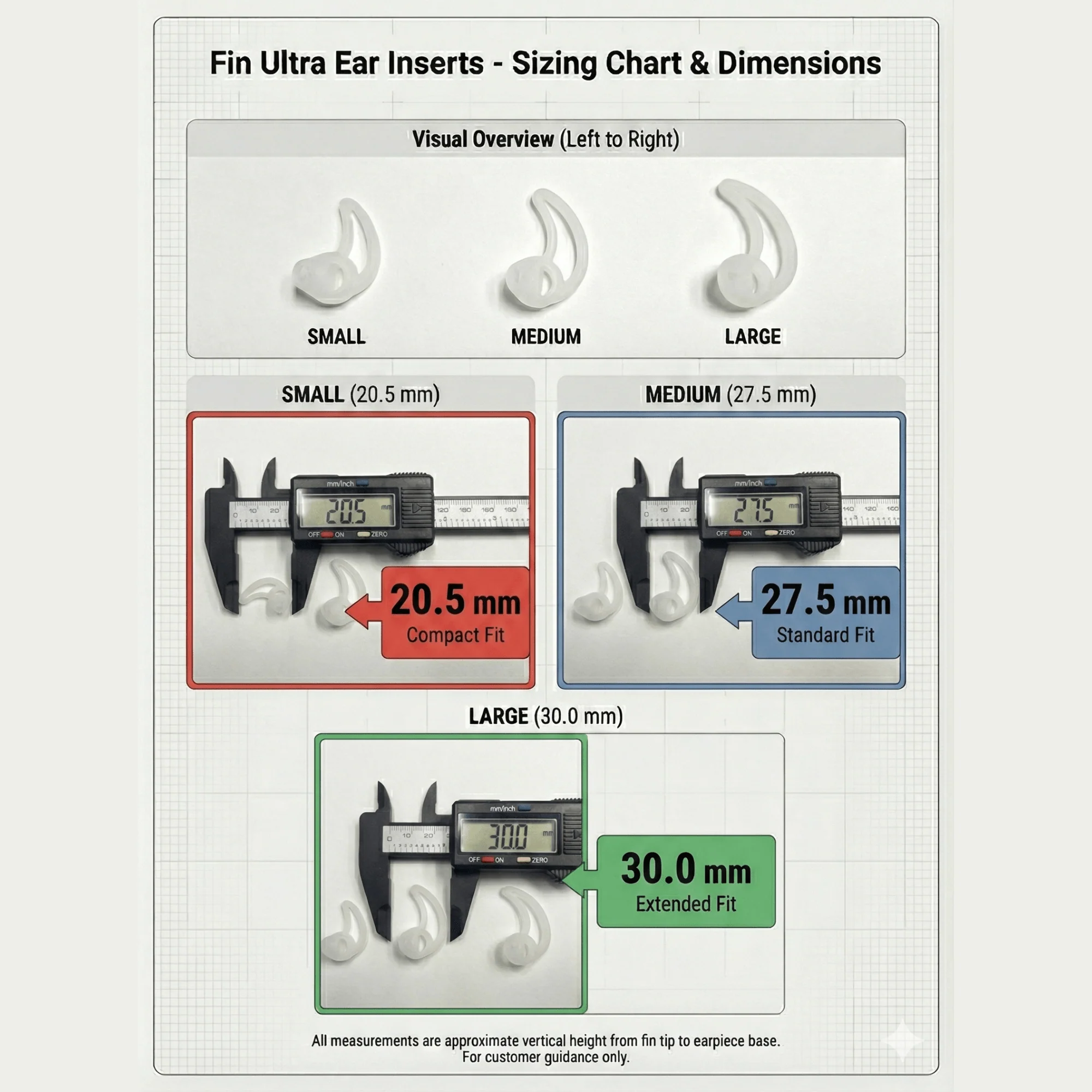 Fin Ultra Eartip, Tubeless Micro Sound Earpieces, Black - Image 3
