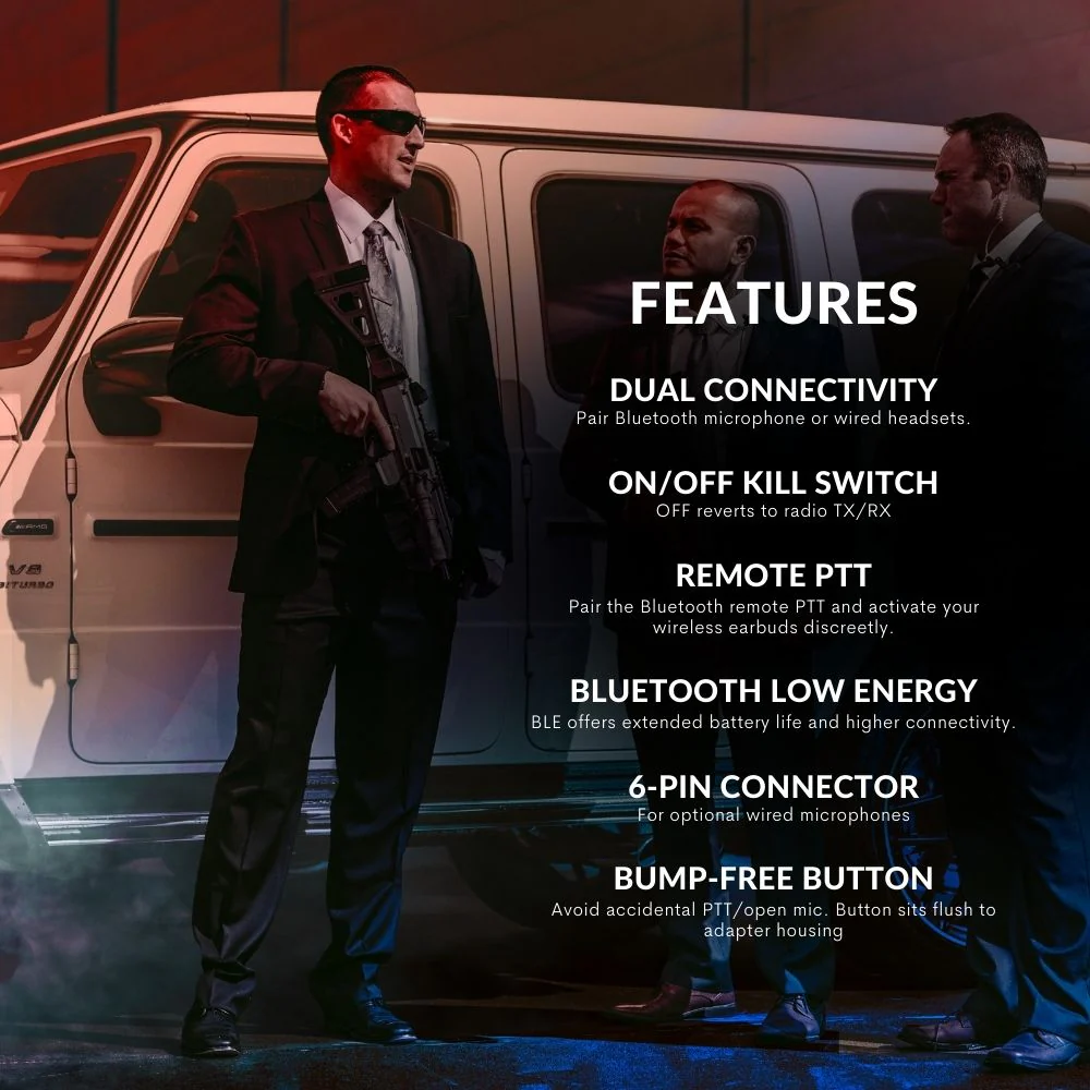 Bluetooth Adapter with Wireless PTT, Harris - Image 4