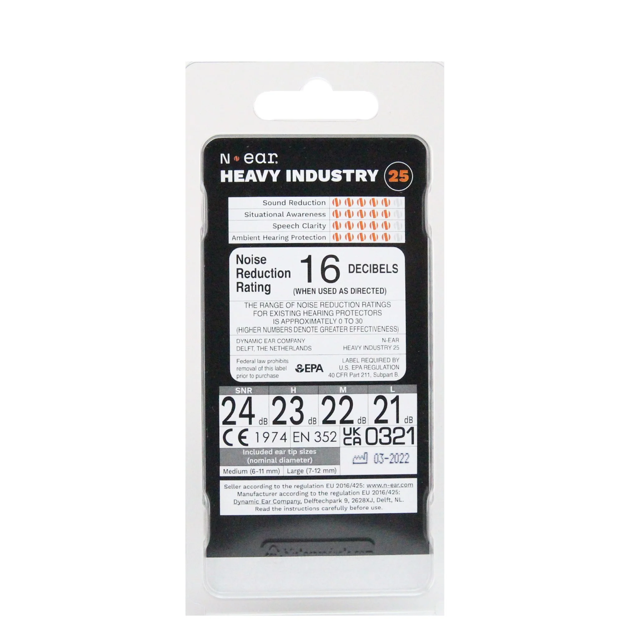 N-ear PROTECTR Heavy Industry Hearing Protection Earplugs - Image 4