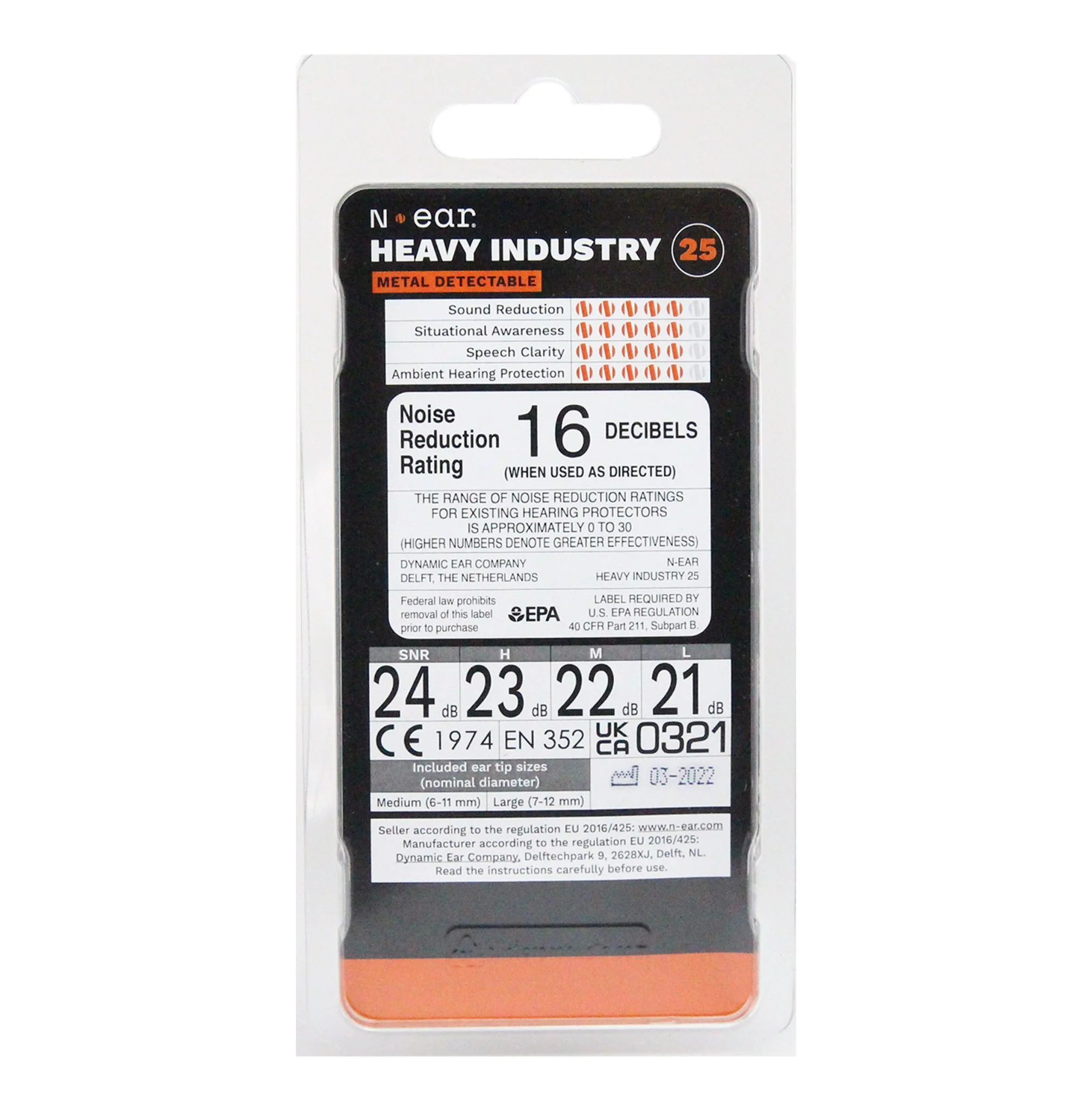 N-ear PROTECTR Metal Detectable Hearing Protection Earplugs - Image 4
