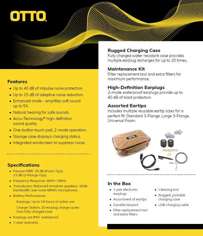 OTTO NoizeBarrier Micro Electronic Earplugs V4-11029 - Image 6
