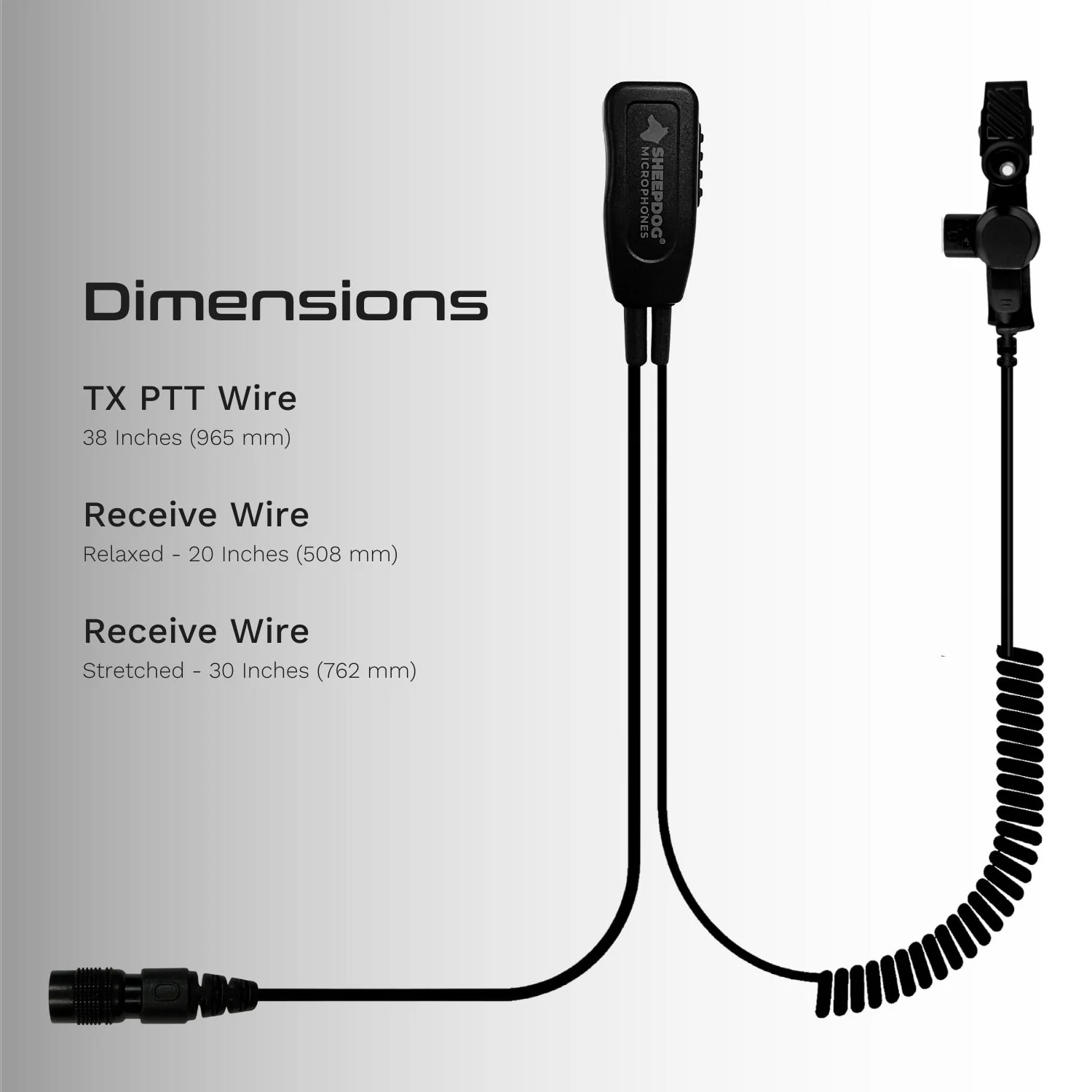 Sheepdog ALPHA Quick Disconnect Microphone, Motorola XTS - Image 4