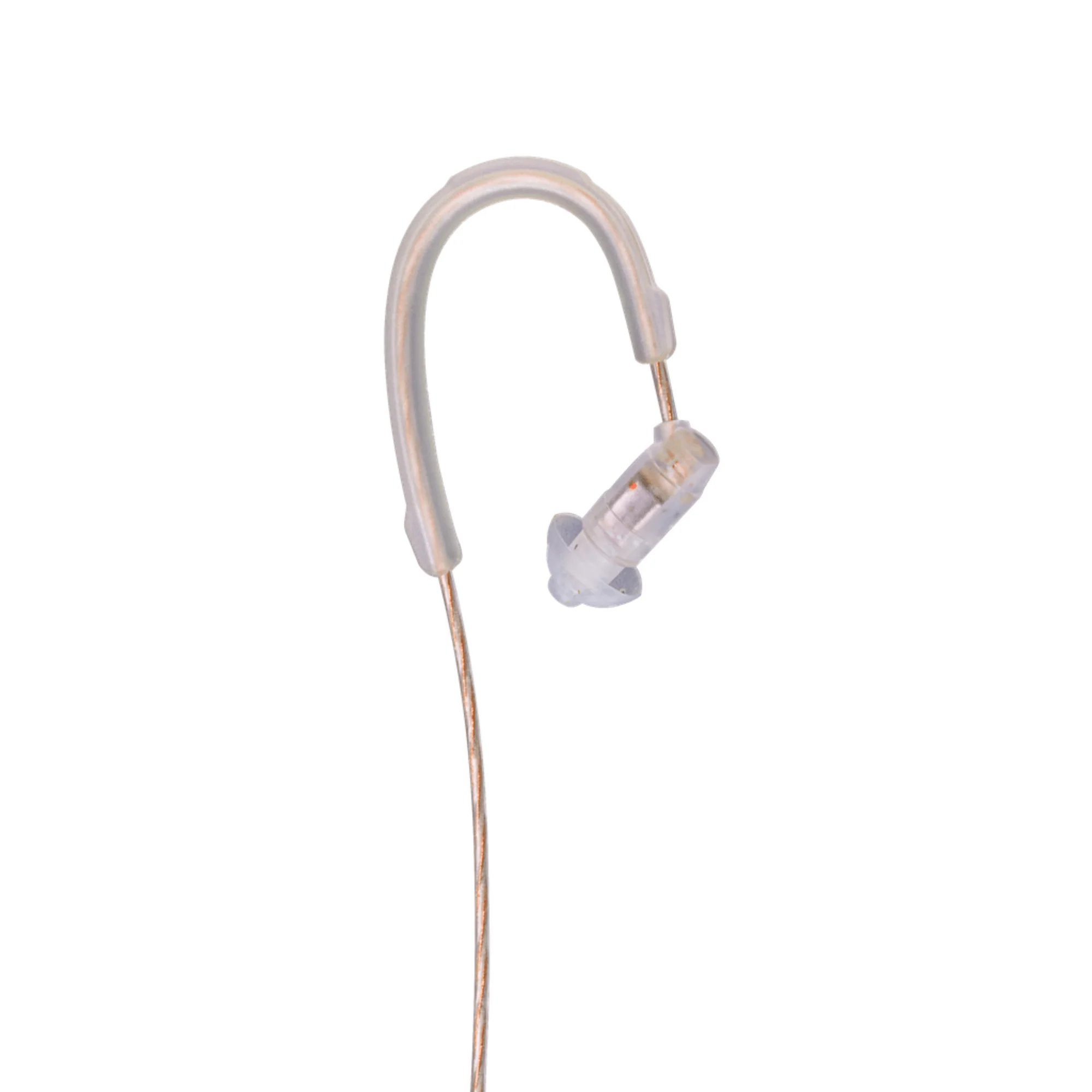 HDLO™ Tactical Earpiece, Braided Cable (Clear) - Image 3