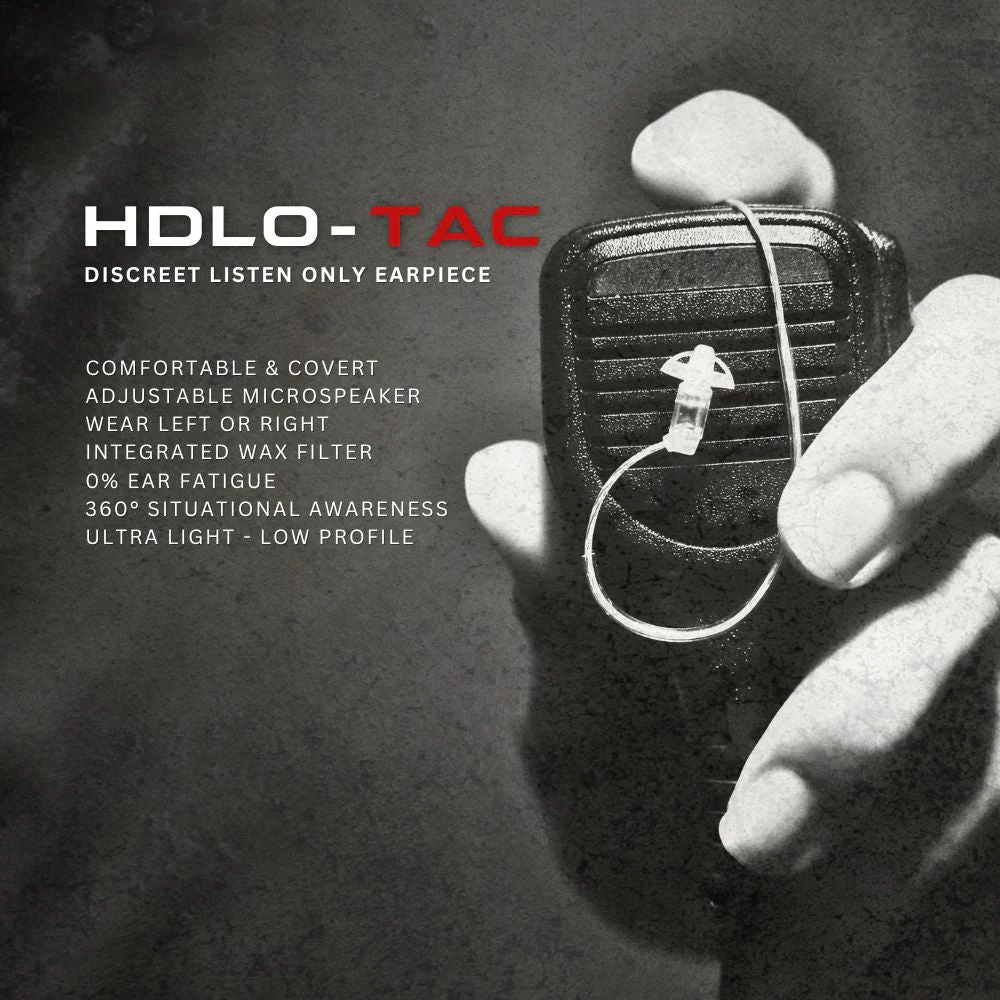 HDLO-TAC™, Listen Only Earpiece (Clear) - Image 4
